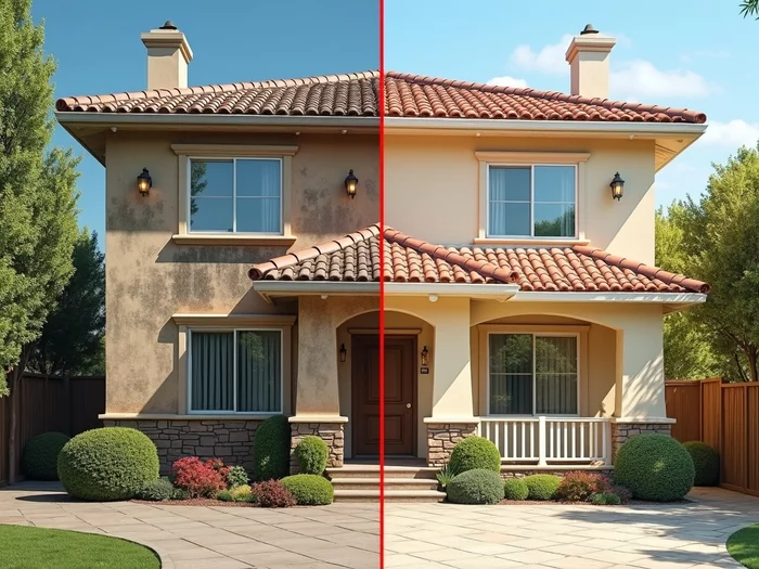 House Washing Results: Before and After
